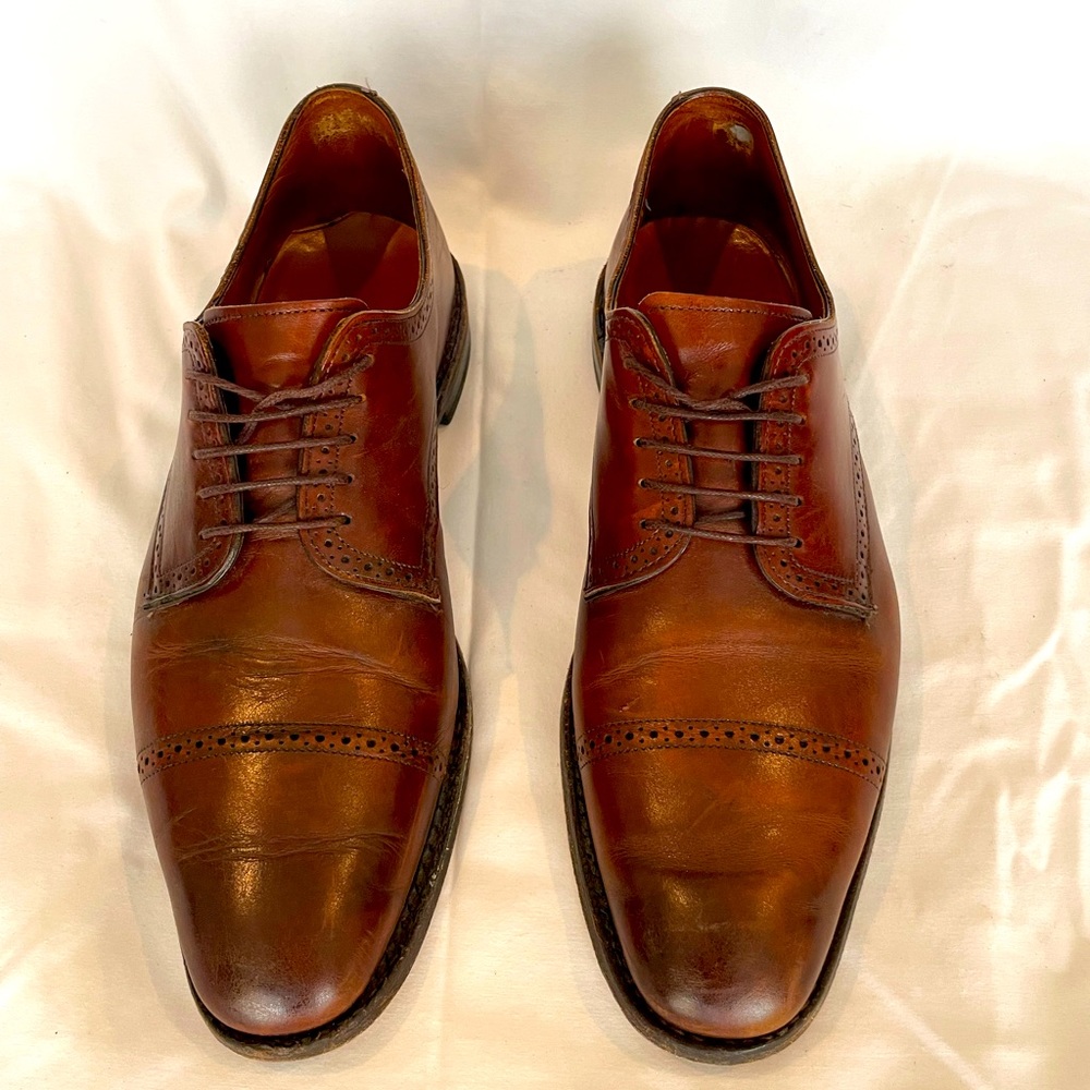 Allen Edmonds Yorktown Oxfords, brown, size 12